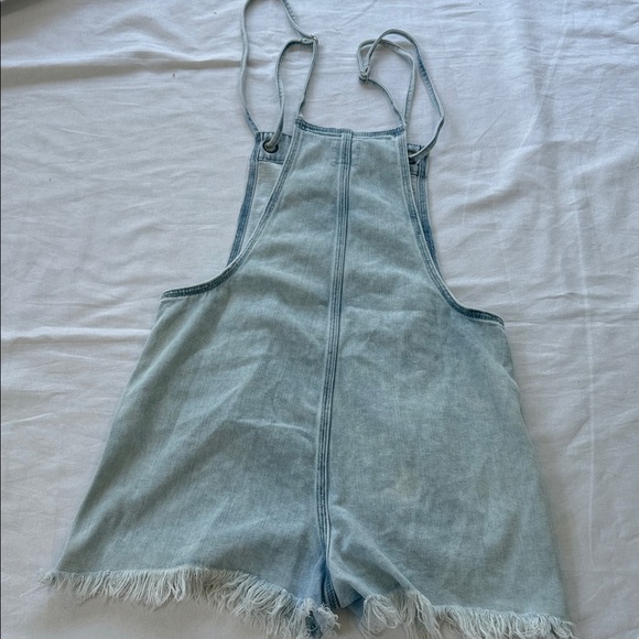 Aerie Light Blue Denim Romper - Picture 4 of 4